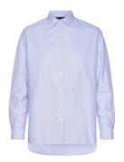 Edith Organic Cotton Oxford Shirt Lexington Clothing Blue