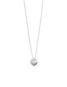 Sophia Recycled Heart Pendant Necklace Pilgrim Silver