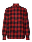 Relaxed Fit Plaid Cotton Twill Shirt Polo Ralph Lauren Red