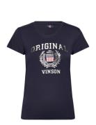 Karla Lf Vi Vin W Tee VINSON Navy