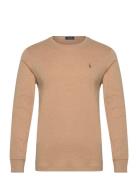 Custom Slim Fit Soft Cotton T-Shirt Polo Ralph Lauren Beige