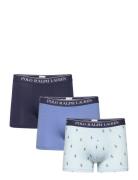 Classic Stretch-Cotton Trunk 3-Pack Polo Ralph Lauren Underwear Navy