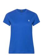 Cotton Jersey Crewneck Tee Polo Ralph Lauren Blue