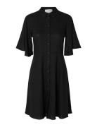 Slfgulia 2/4 Short Shirt Dress Selected Femme Black