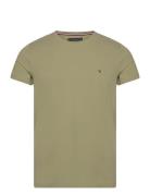 Stretch Slim Fit Tee Tommy Hilfiger Khaki