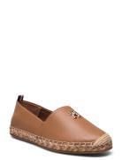 Th Leather Flat Espadrille Tommy Hilfiger Brown