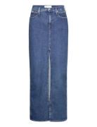 Front Split Midi Denim Skirt Calvin Klein Jeans Blue