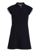 Polo Shoulder Stripe Dress Tommy Hilfiger Navy