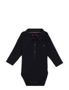 Baby Rib Collar Body L/S Tommy Hilfiger Navy