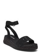 Sporty Wedge Rope Su Con Calvin Klein Black