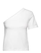 Smooth Cotton Shoulder Top Calvin Klein White