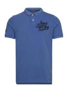 Applique Classic Fit Polo Superdry Blue