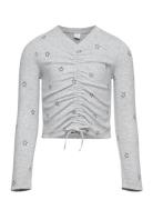 Top Long Sleeve Embroidery An Lindex Grey