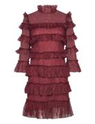 Carmine Mini Dress Malina Burgundy