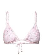 Fleurine Triangle Bikini Top Malina Pink