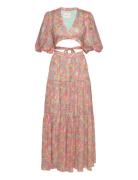 Sienna Maxi Dress Cut Out Details Malina Patterned