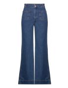 Brynn Wide Cotton Jeans Malina Blue