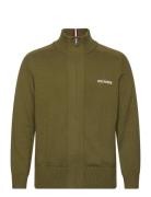 Monotype Chunky Cotton Zip Thru Tommy Hilfiger Green