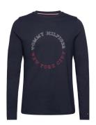 Monotype Roundle Ls Tee Tommy Hilfiger Navy