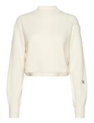 Short Lambswool Sweater Calvin Klein Jeans Beige