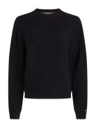 Md Wool Cash C-Nk Sweater Tommy Hilfiger Black