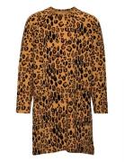 Basic Leopard Ls Dress Mini Rodini Brown