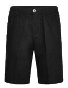 Regular Linen Shorts Tom Tailor Black