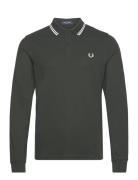 Ls Twin Tipped Shirt Fred Perry Khaki