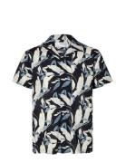 Slhreg-Air Shirt Ss Mix W Selected Homme Blue