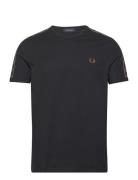 C Tape Ringer T-Shirt Fred Perry Black