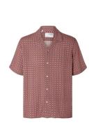 Slhrelax-Vero Shirt Ss Aop Selected Homme Pink