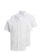 Jjjoe Shirt Ss Plain 2 Pack Mp Jack & J S White
