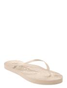 Slim Silver Fllip Flop SLEEPERS Cream