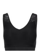 Soft Stretch Padded Lace Top CHANTELLE Black