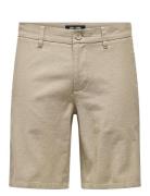 Onsmark 0011 Cotton Linen Shorts Noos ONLY & SONS Beige