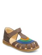 Sandals - Flat - Closed Toe - ANGULUS Patterned