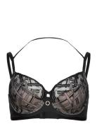 Graphic Support Covering Underwired Bra CHANTELLE Black