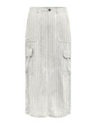 Onlmalfy-Caro Linen Long Skirt Pnt ONLY White