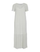 Vigardea O-Neck S/S Ankle Dress Vila White