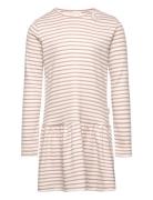 Dress L/S Modal Striped Petit Piao Pink