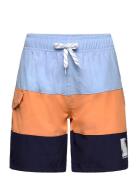 Swim Long Shorts, Colorblock Color Kids Patterned
