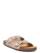 Buckle Leather Sandals Mango Brown