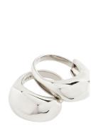 Light Recycled Ring, 2-In-1 Set Pilgrim Silver