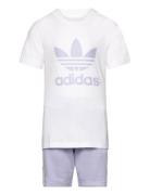 Short Tee Set Adidas Originals Purple