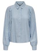 Onlcaro L/S Linen Bl Puff Shirt Cc Pnt ONLY Blue