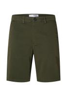 Slhslim-Miles Flex Shorts Noos Selected Homme Green