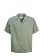 Jprccaaron Tencel Resort Shirt S/S Ln Jack & J S Green