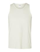 Slhspencer Rib Tank Top Selected Homme White