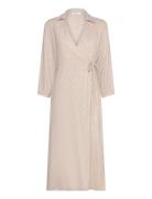 Mschjovene Ginia 3/4 Wrap Dress MSCH Copenhagen Beige