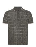 Spellout Graphic Fp Polo Fred Perry Grey